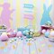 120 PCS Happy Easter Confetti Rabbit Colorful Table Decoration Confetti Baby Shower Decorations Theme Party Decorations Rabbit Purple